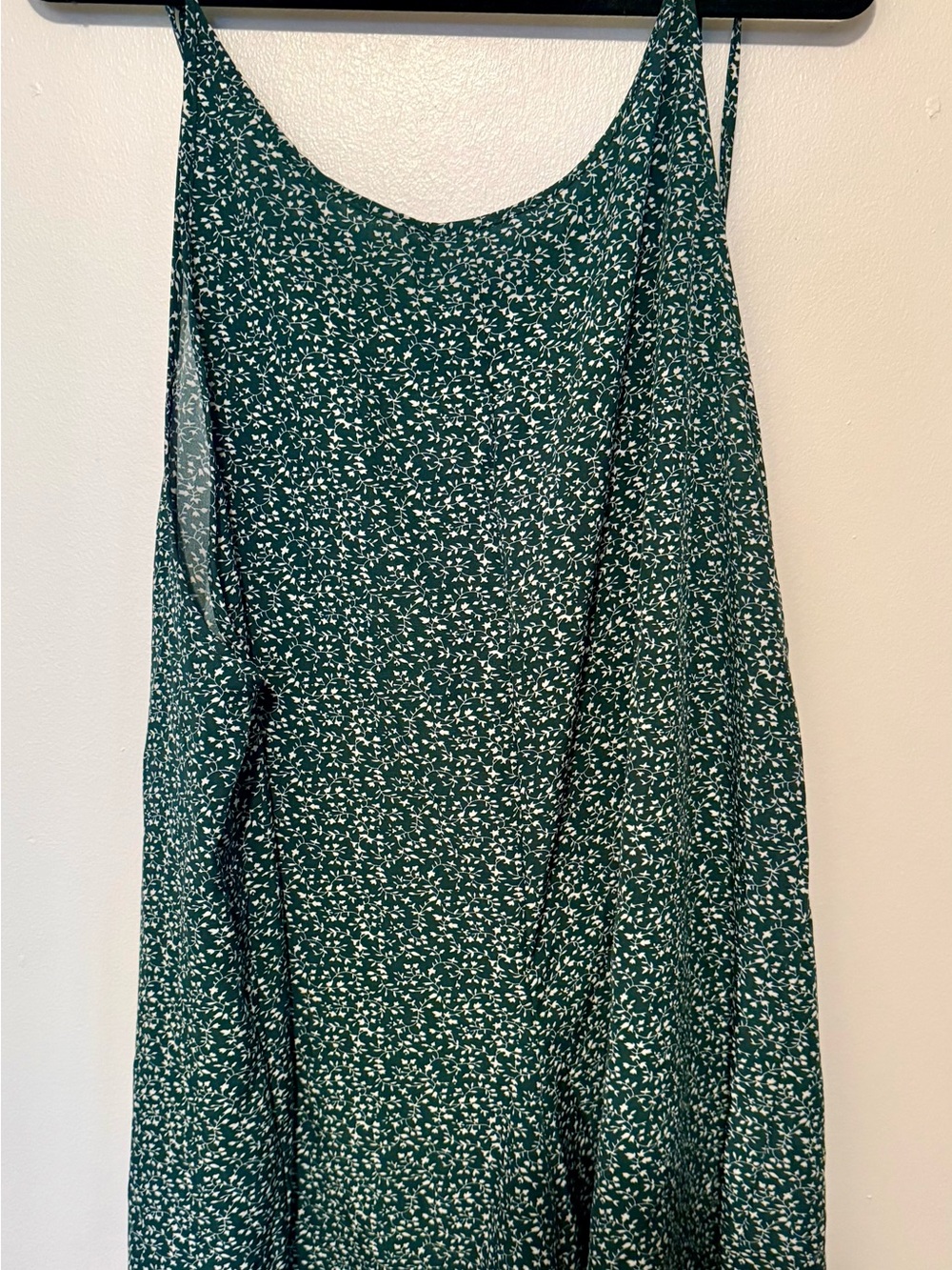 Green Floral Tie Romper